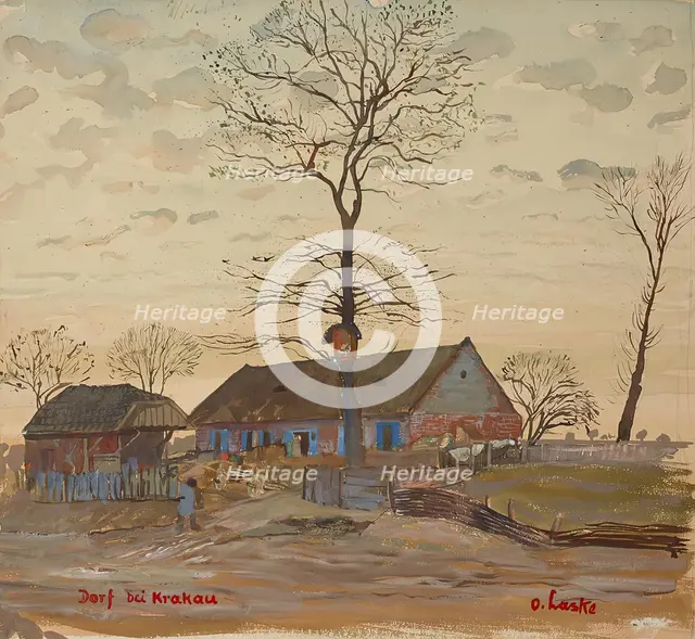 Village near Krakow, 1915. Creator: Oskar Laske.