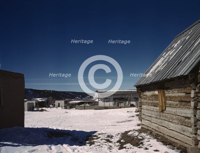 Village of Trampas, Taos County, New Mexico, 1943. Creator: John Collier.