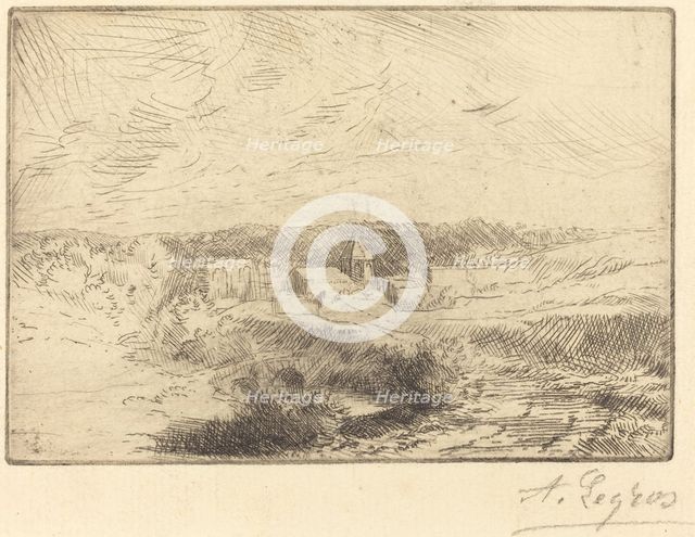 Village of Wimille, near Boulogne (Village de Wimille, pres Boulogne). Creator: Alphonse Legros.