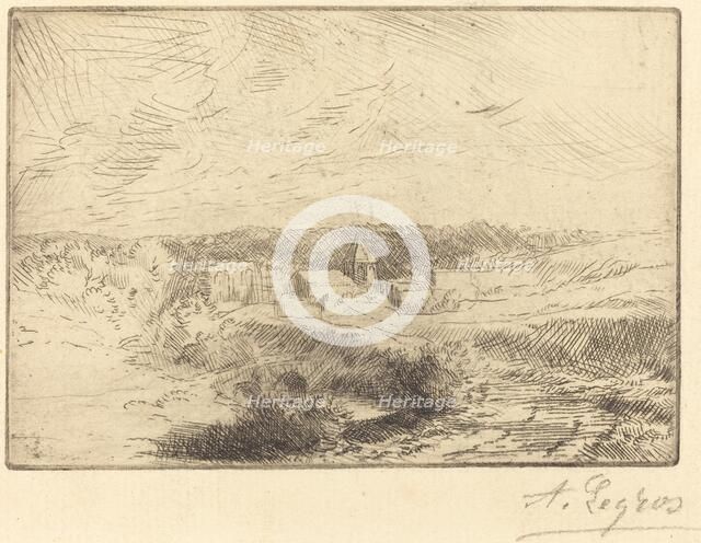 Village of Wimille, near Boulogne (Village de Wimille, pres Boulogne). Creator: Alphonse Legros.