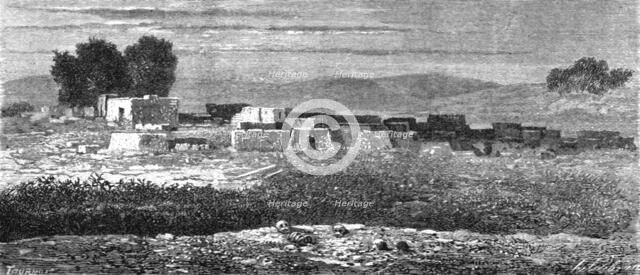 'Village of Eyvango, near Abomey; An Excursion in Dahomey', 1871. Creator: J. Alfred Skertchly.