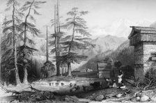 Village of Koghera & Deodar Forest 1845. Creator: Unknown