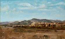 Village of Lauris, in Vaucluse on the Banks of the River Durance, 1868. Artist: Paul Guigou