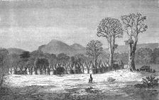 Village of Niantanso; Journey from the Senegal to the Niger 1875. Creator: Unknown