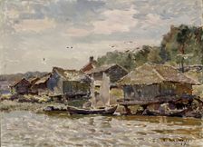 Village on the coast, 1937. Creator: Santeri Salokivi