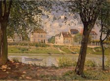Village on the Banks of the Seine, 1872. Creator: Alfred Sisley