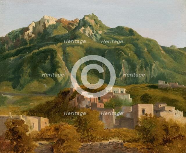 Village on the Island of Ischia, c. 1826. Creator: Sébastien Louis Guillaume Norblin de la Gourdaine.