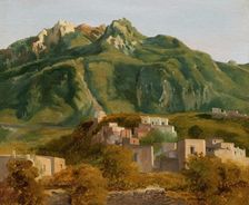 Village on the Island of Ischia, c. 1826. Creator: Sébastien Louis Guillaume Norblin de la Gourdaine