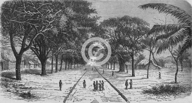 'Village on the West Coast of Africa', c1880. Artist: Unknown.