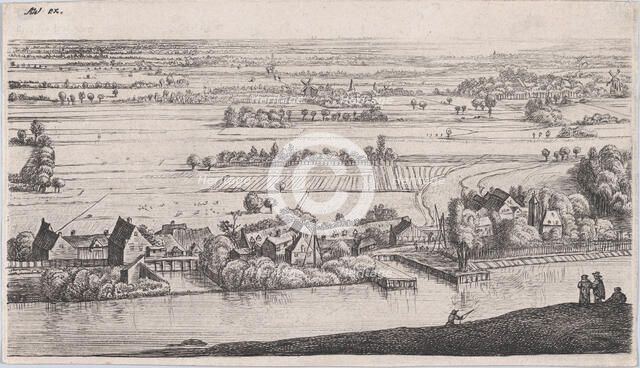 Village on a River, 17th century. Creator: Jan Ruischer.
