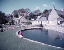 Village pond, Worth Matravers, Dorset, c1955. Creator: Arthur Charles Kirby Ware