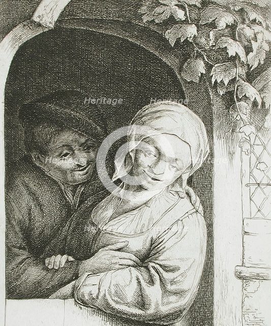 Village Romance, 1667. Creator: Adriaen van Ostade.