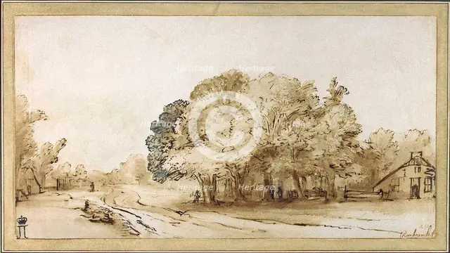 'Village Road', c1650.  Artist: Rembrandt Harmensz van Rijn    