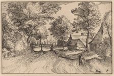 Village Road, published 1612. Creator: Claes Jansz Visscher