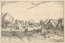 Village Road, plate 20 from Regiunculae et Villae Aliquot Ducatus Brabantiae, ca. 1610. Creator: Claes Jansz Visscher