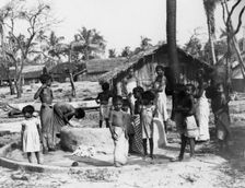 Village scene, Trincomalee, Ceylon, 1945