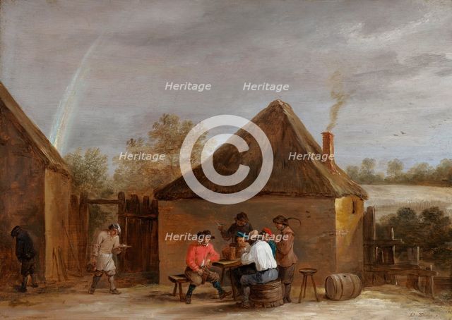 Village Scene, about 1640. Creator: David Teniers II.