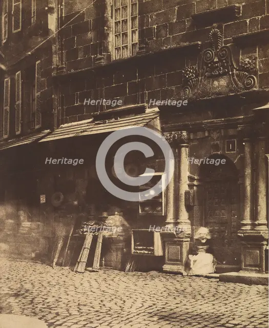 [Village Scene, Brittany], ca. 1854. Creator: Louis-Rémy Robert.