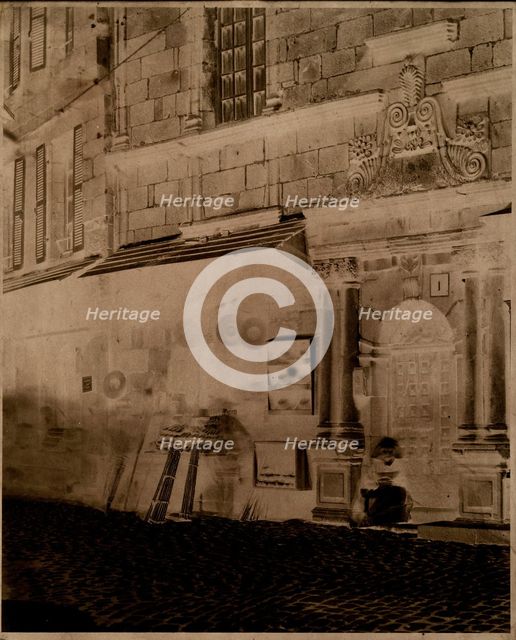 [Village Scene, Brittany], ca. 1854. Creator: Louis-Rémy Robert.