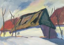 Village scene, c1930. Creator: Zolo Palugyay