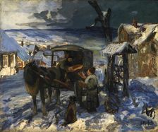 Village Scene, late 19th-early 20th century. Creator: George Overbury Hart