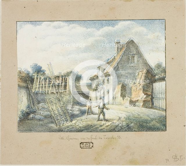Village Scene, n.d. Creator: Victor Rene Garson.