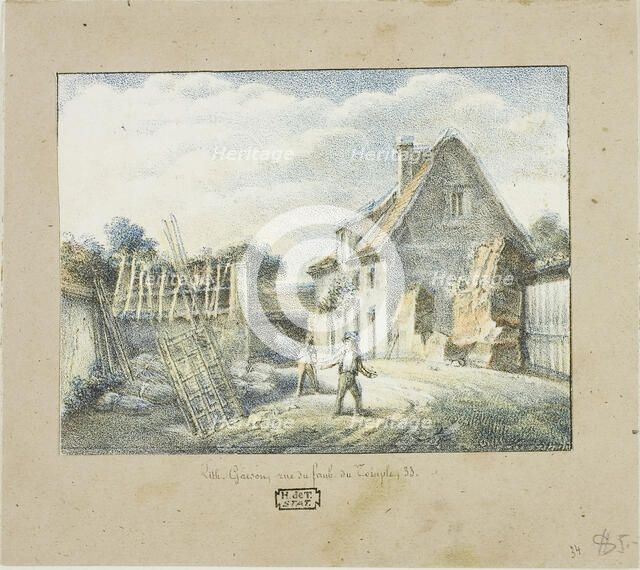 Village Scene, n.d. Creator: Victor Rene Garson.