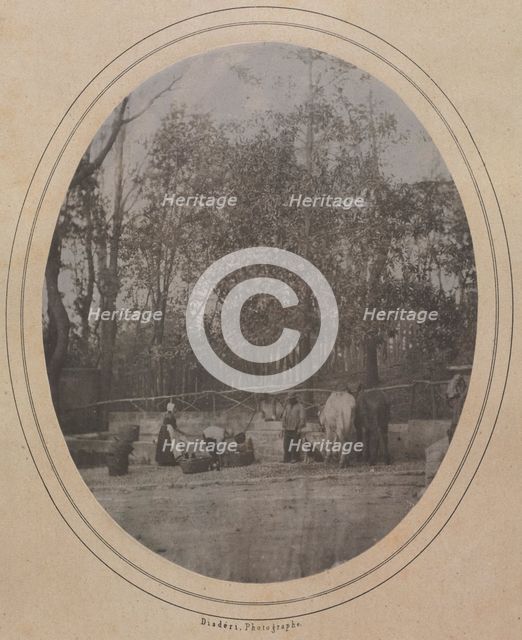 Village Scene (Southern France), c. 1853. Creator: André-Adolphe-Eugène Disdéri (French, 1819-1889).