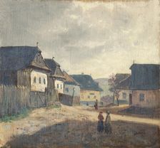 Village square, 1850-1900. Creator: Jan Nowopacký