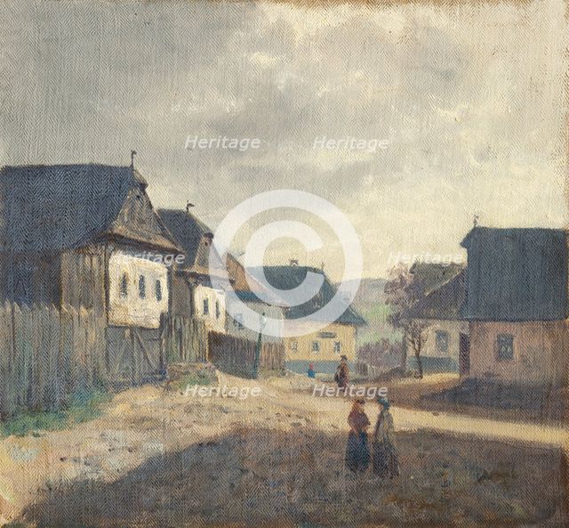 Village square, 1850-1900. Creator: Jan Nowopacký.
