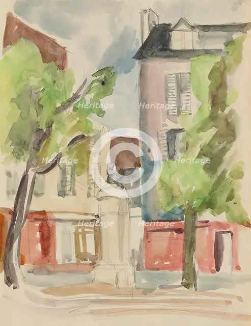Village Square, 1935-1940. Creator: Anny Dollschein.