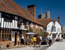 Village square, Chilham, Kent. Creator: Peter Thompson