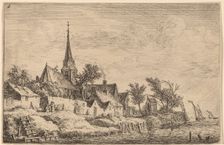 Village Steeple at the Seaside. Creator: Anthonie Waterloo