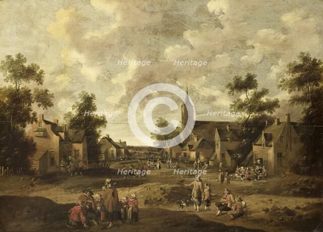 Village Street, 1664. Creator: Joost Cornelisz Droochsloot.