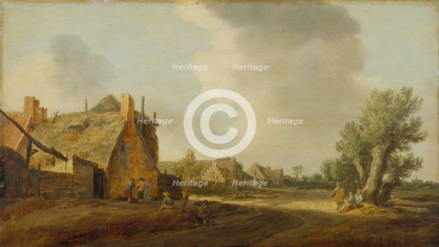 Village Street, 1628. Creator: Jan van Goyen.