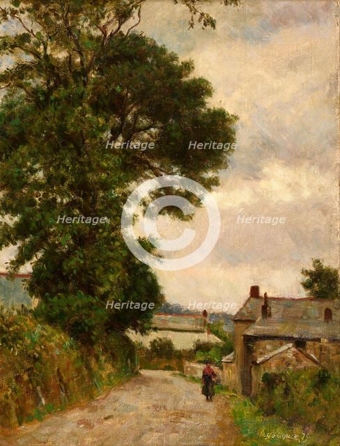 Village street, 1873. Creator: Gauguin, Paul Eugéne Henri (1848-1903).