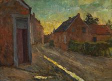 Village Street after a Thunderstorm, 1895. Creator: Evrard Larock