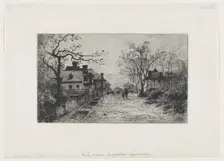 Village Street in Artemare (Ain), 1871. Creator: Adolphe Appian