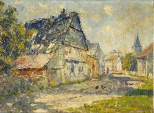 Village Street in Ehringsdorf near Weimar, 1893. Creator: Christian Rohlfs