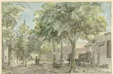Village street in Lage Vuursche, 1800. Creator: Juriaan Andriessen