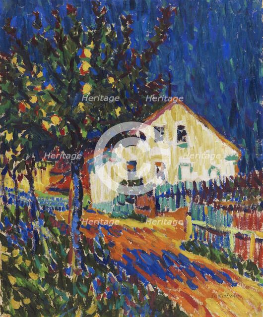 Village street with apple trees, 1907. Creator: Kirchner, Ernst Ludwig (1880-1938).
