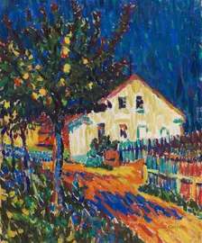 Village street with apple trees, 1907. Creator: Kirchner, Ernst Ludwig (1880-1938)