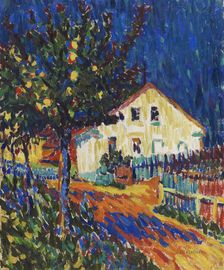 Village street with apple trees, 1907. Creator: Kirchner, Ernst Ludwig (1880-1938)