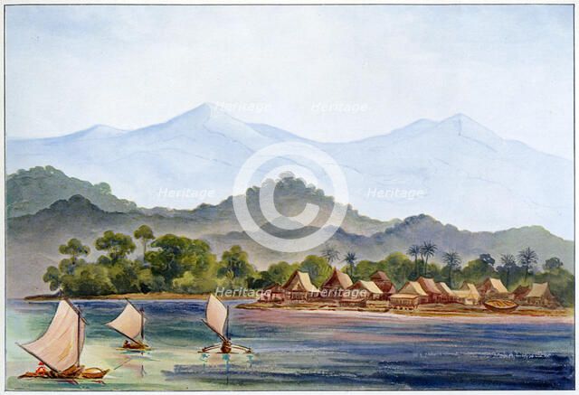 Village, Sumatra, Indonesia, 1906. Artist: Ernst Haeckel