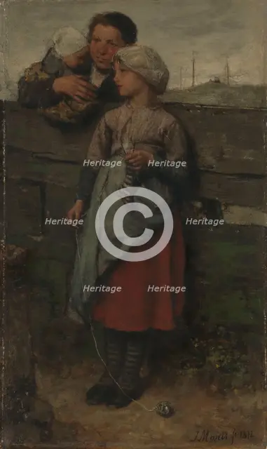 Villagers, 1872. Creator: Jacob Henricus Maris.