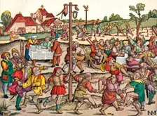 Villagers Celebration c1530, 1949. Artist: Nikolaus Meldemann