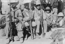 Villa's men entraining, 1914. Creator: Bain News Service