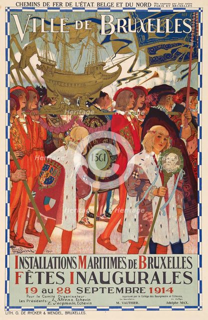 Ville de Bruxelles - Fêtes Inaugurales, 1914. Creator: Fernand Toussaint.