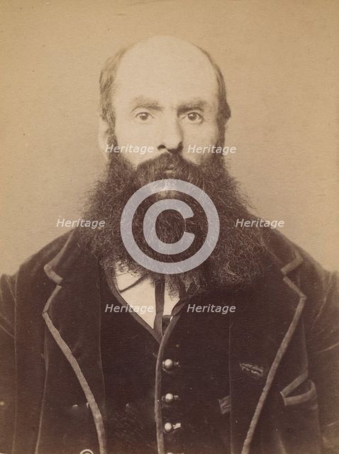 Villetard. Jules, Pierre. 42 ans, né à Ligny-le-Chastel (Yonne). Terrassier. Anarchiste. 5..., 1894. Creator: Alphonse Bertillon.