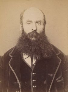 Villetard. Jules, Pierre. 42 ans, né à Ligny-le-Chastel (Yonne). Terrassier. Anarchiste. 5..., 1894. Creator: Alphonse Bertillon